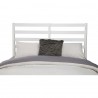 Flynn Retro California King Bed w/Slat Back Headboard, White - Front Board