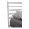 Flynn Retro California King Bed w/Slat Back Headboard, White - Side Board