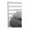 Flynn Retro California King Bed w/Slat Back Headboard, White - Side Board - Flynn Retro California King Bed w/Slat Back Headboard, White - Side Board