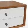 Flynn Small Nightstand in Acorn & White - Detail - Flynn Small Nightstand in Acorn & White - Detail