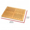 Oceanstar Bamboo Floor and Bath Mat - Dimensions