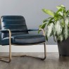 Sunpan Lincoln Lounge Chair in Vintage Blue - Lifestyle