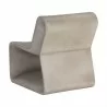 Sunpan Odyssey Lounge Chair Grey - Back Side Angle - Sunpan Odyssey Lounge Chair Grey - Back Side Angle
