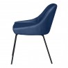 Moe's Home Collection Blaze Dining Chair - Blue - Side Angle