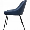 Moe's Home Collection Blaze Dining Chair - Blue - Side