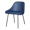 Moe's Home Collection Blaze Dining Chair - Blue - Front Side Angle