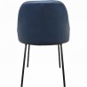 Moe's Home Collection Blaze Dining Chair - Blue - Rear