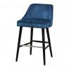 Moe's Home Collection Harmony Counter Stool - Navy Blue - Perspective