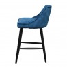 Moe's Home Collection Harmony Counter Stool - Navy Blue - Side