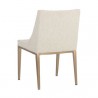 Sunpan Dionne Dining Chair in Monument Oatmeal - Back Side Angle