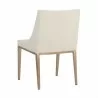 Sunpan Dionne Dining Chair in Monument Oatmeal - Back Side Angle - Sunpan Dionne Dining Chair in Monument Oatmeal - Back Side Angle