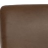 Sunpan Jody Dining Chair in Missouri Mahogany Leather - Set of Two - Seat Closeup Top Angle