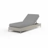 Manhattan Adjustable Chaise in Canvas Granite w/ Self Welt - Front Side Angle - Manhattan Adjustable Chaise in Canvas Granite w/ Self Welt - Front Side Angle