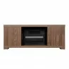 Manhattan Comfort Richmond 60" Fireplace with 2 Drawers and 2 Shelves in Brown Front - Manhattan Comfort Richmond 60" Fireplace with 2 Drawers and 2 Shelves in Brown Front