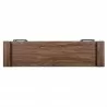 Manhattan Comfort Richmond 60" Fireplace with 2 Drawers and 2 Shelves in Brown Bottom - Manhattan Comfort Richmond 60" Fireplace with 2 Drawers and 2 Shelves in Brown Bottom