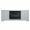 Manhattan Comfort Richmond 60" Fireplace with 2 Drawers and 2 Shelves in Grey Front - Manhattan Comfort Richmond 60" Fireplace with 2 Drawers and 2 Shelves in Grey Front