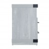Manhattan Comfort Richmond 60" Fireplace with 2 Drawers and 2 Shelves in Grey Side