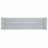 Manhattan Comfort Richmond 60" Fireplace with 2 Drawers and 2 Shelves in Grey Bottom - Manhattan Comfort Richmond 60" Fireplace with 2 Drawers and 2 Shelves in Grey Bottom