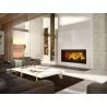 Valcourt Fireplace Saint Laurent Linear Wood Burning Fireplace with Chimney - Lifestyle - Valcourt Fireplace Saint Laurent Linear Wood Burning Fireplace with Chimney - Lifestyle