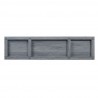 Manhattan Comfort Franklin 60" Fireplace with 2 Doors in Grey Bottom