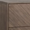 Sunpan Greyson Dresser in Smoke Acacia - Closeup Top Angle - Sunpan Greyson Dresser in Smoke Acacia - Closeup Top Angle