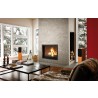 Valcourt Fireplace Antoinette Wood Burning Fireplace with Chimney - Lifestyle 