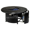 Patio Resort Lifestyle 52" Monarch Series Round Fire Table With Built-In Burner Accessory - Gas Slot Opened