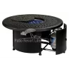 Patio Resort Lifestyle 52" Monarch Series Round Fire Table With Built-In Burner Accessory - Gas Slot Opened - Patio Resort Lifestyle 52" Monarch Series Round Fire Table With Built-In Burner Accessory - Gas Slot Opened