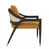 Sunpan Kirsten Lounge Chair Gold Sky - Side Angle