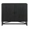 Moe's Home Collection Sierra 2 Door Cabinet in Black - Front Angle - Moe's Home Collection Sierra 2 Door Cabinet in Black - Front Angle