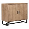 Moe's Home Collection Sierra 2 Door Cabinet in Natural - Front Side Angle