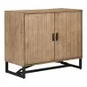 Moe's Home Collection Sierra 2 Door Cabinet in Natural - Front Side Angle - Moe's Home Collection Sierra 2 Door Cabinet in Natural - Front Side Angle