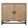 Moe's Home Collection Sierra 2 Door Cabinet in Natural - Front Angle - Moe's Home Collection Sierra 2 Door Cabinet in Natural - Front Angle