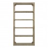 Moe's Home Collection Abbott Bookshelf in Brown - Front