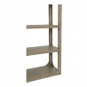 Moe's Home Collection Abbott Bookshelf in Brown - Edge Close-up