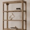 Moe's Home Collection Abbott Bookshelf in Brown - Angled Lifestyle