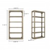 Moe's Home Collection Abbott Bookshelf in Brown - With Dimensions