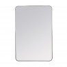 Franco Black Metal Mirror - Front - Franco Black Metal Mirror - Front