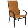 Woodard Fremont Padded Sling High-Back Dining Armchair - Stackable