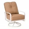 Woodard Fremont Cushion Swivel Rocking Lounge Chair - Angled - Woodard Fremont Cushion Swivel Rocking Lounge Chair - Angled