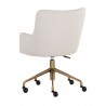 Sunpan Franklin Office Chair - Beige Linen - Back Side Angle