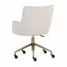 Sunpan Franklin Office Chair - Beige Linen - Back Side Angle - Sunpan Franklin Office Chair - Beige Linen - Back Side Angle