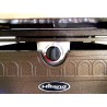 AZ Patio Heaters Outdoor Rectangular Propane Aluminum Fire Pit with Scroll Design - Integrated Ignition, Closeup Angle 