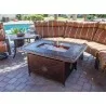 AZ Patio Heaters Outdoor Rectangular Propane Aluminum Fire Pit with Scroll Design - Lifestyle - AZ Patio Heaters Outdoor Rectangular Propane Aluminum Fire Pit with Scroll Design - Lifestyle