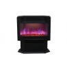 Sierra Flame 34" Wall Mount / Flush Mount Fireplace - Orange and Yellow Flame and Sable Media