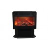 Sierra Flame 34" Wall Mount / Flush Mount Fireplace - Orange and Yellow Flame and Log Set