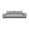 Innovation Living Grand Deluxe Excess Lounger Sofa in Melange Light Grey - Front View