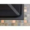AZ Patio Heaters 30" Slate Tile Fire Pit - Closeup Top Angle - AZ Patio Heaters 30" Slate Tile Fire Pit - Closeup Top Angle