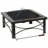 AZ Patio Heaters 30" Slate Tile Fire Pit - Front Side View - AZ Patio Heaters 30" Slate Tile Fire Pit - Front Side View