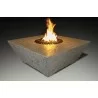 Grand Canyon Square Fire Table in White - Grand Canyon Square Fire Table in White